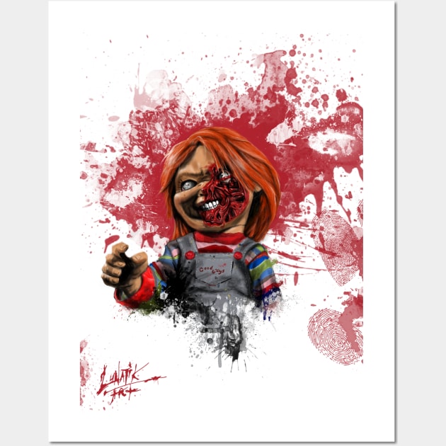 Evil Chucky Wall Art by Art Of Lunatik